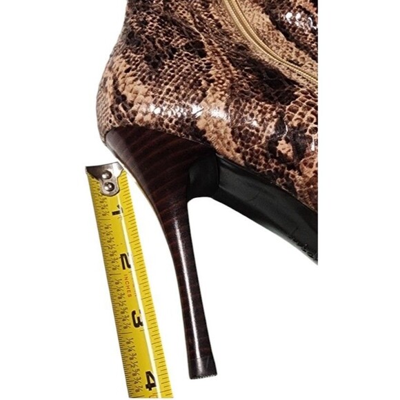 Luichiny Stiletto Faux Snakeskin Side Zip Boots Size 7.5 City Chic Hit And Miss - Picture 14 of 14